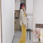 Disney Winnie the Pooh striped pajamas for women, pure cotton spring and autumn cardigan long-sleeved set, cartoon cute home wear photo review
