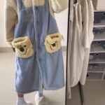 Disney Winnie the Pooh autumn and Winter pajama women's thickened warm coral fleece bathrobe home wear photo review