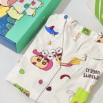 Crayon Shin-chan couple Pajamas for women in spring, autumn and winter long-sleeved sets photo review