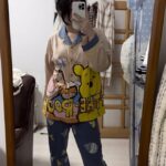 Disney Tigger pajama girl's spring, autumn and winter pure cotton long-sleeved set with a cute princess-style outerwear for home wear photo review