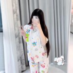 Crayon Shin-chan Couple Pajamas for Women Summer pure cotton short-sleeved home wear set photo review