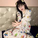 Crayon Shin-chan couple Pajamas for women in spring, autumn and winter long-sleeved sets photo review