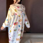Crayon Shin-chan Coral fleece couple pajamas, women's autumn and winter warm bathrobes, home wear photo review