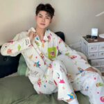 Crayon Shin-chan couple Pajamas for women in spring, autumn and winter long-sleeved sets photo review