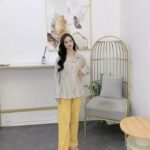 Disney Winnie the Pooh striped pajamas for women, pure cotton spring and autumn cardigan long-sleeved set, cartoon cute home wear photo review