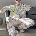 Crayon Shin-chan couple Pajamas for women in spring, autumn and winter long-sleeved sets photo review