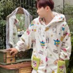 Crayon Shin-chan Coral fleece couple pajamas, women's autumn and winter warm bathrobes, home wear photo review