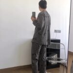 Disney Pinocchio Pajamas men's pure cotton cartoon long-sleeved large-sized home wear set photo review