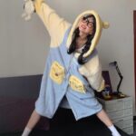 Disney Winnie the Pooh autumn and Winter pajama women's thickened warm coral fleece bathrobe home wear photo review