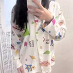 Crayon Shin-chan couple Pajamas for women in spring, autumn and winter long-sleeved sets photo review