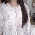 Official collaboration mikko pajamas for girls, pure cotton long-sleeved ins Japanese cartoon cute and soft home wear photo review