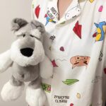 Crayon Shin-chan couple Pajamas for women in spring, autumn and winter long-sleeved sets photo review