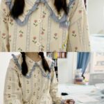 Disney Iris Pajama Women's Spring and Autumn long-sleeved pure cotton home wear set photo review