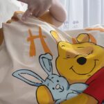 Disney Winnie the Pooh summer pure cotton short-sleeved home suit for pajama women can be worn on the outside photo review