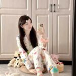 Crayon Shin-chan couple Pajamas for women in spring, autumn and winter long-sleeved sets photo review