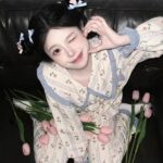 Disney Iris Pajama Women's Spring and Autumn long-sleeved pure cotton home wear set photo review