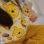 Disney Winnie the Pooh Spring and autumn pure cotton long-sleeved set of cute cartoon home wear photo review