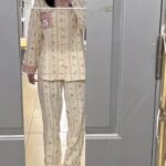 Disney Mary Cat Pajamas for women, Spring and Autumn, pure cotton long-sleeved cartoon home wear set photo review