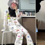 Crayon Shin-chan couple Pajamas for women in spring, autumn and winter long-sleeved sets photo review