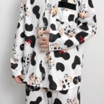 Crayon Shin-chan couple Pajamas for women in spring, autumn and winter long-sleeved sets photo review