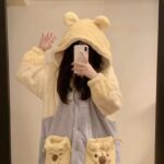 Disney Winnie the Pooh autumn and Winter pajama women's thickened warm coral fleece bathrobe home wear photo review