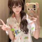Crayon Shin-chan Couple Pajamas for Women Summer pure cotton short-sleeved home wear set photo review