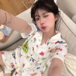 Crayon Shin-chan Couple Pajamas for Women Summer pure cotton short-sleeved home wear set photo review