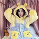 Disney Winnie the Pooh autumn and Winter pajama women's thickened warm coral fleece bathrobe home wear photo review