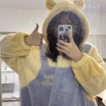 Disney Winnie the Pooh autumn and Winter pajama women's thickened warm coral fleece bathrobe home wear photo review