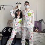 Crayon Shin-chan couple Pajamas for women in spring, autumn and winter long-sleeved sets photo review